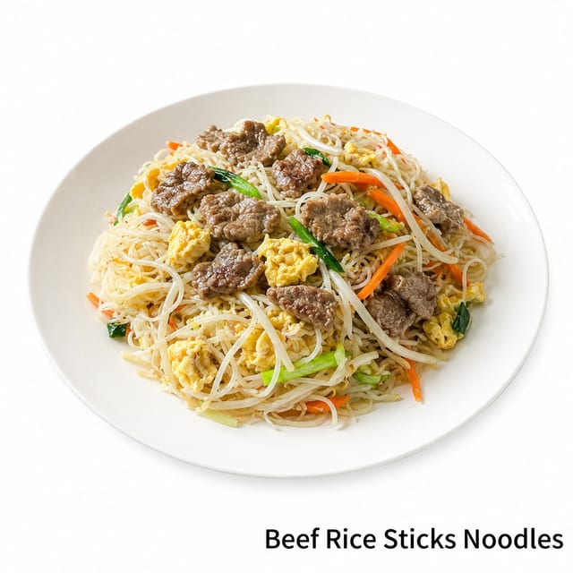Beef Rice Sticks Noodles.