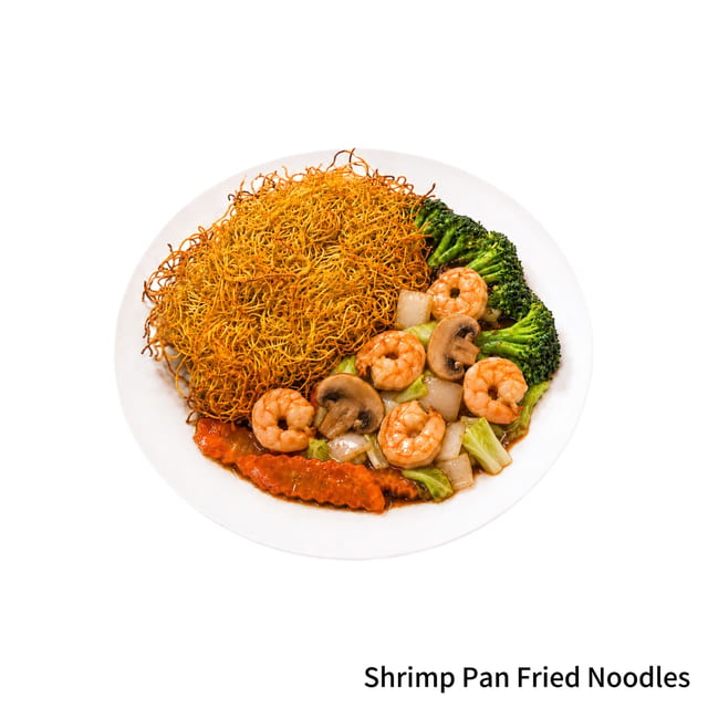 Shrimp Pan Fried Noodles.