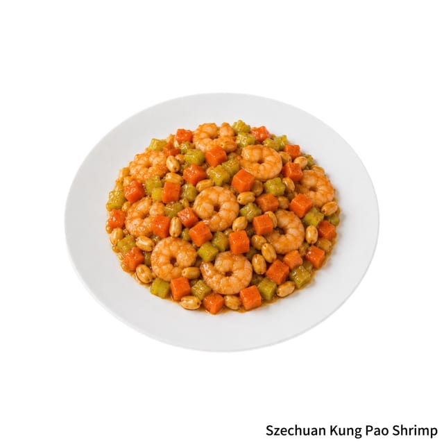 Szechuan Kung Pao Shrimp.
