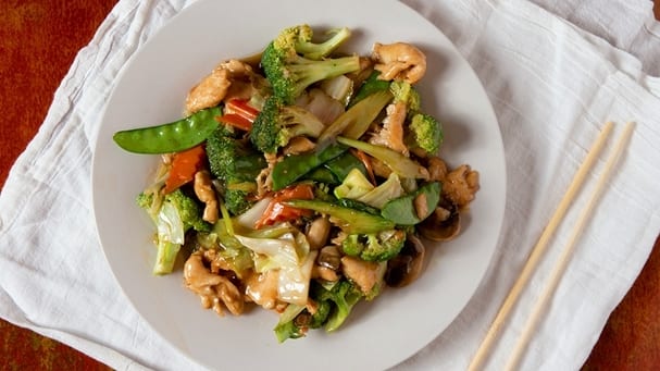 Chicken with Mixed Vegetables.