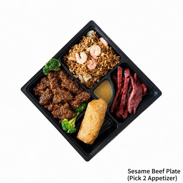 Sesame Beef Plate (Pick 2 Appetizer).
