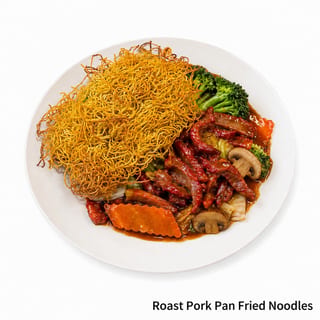 Roast Pork Pan Fried Noodles