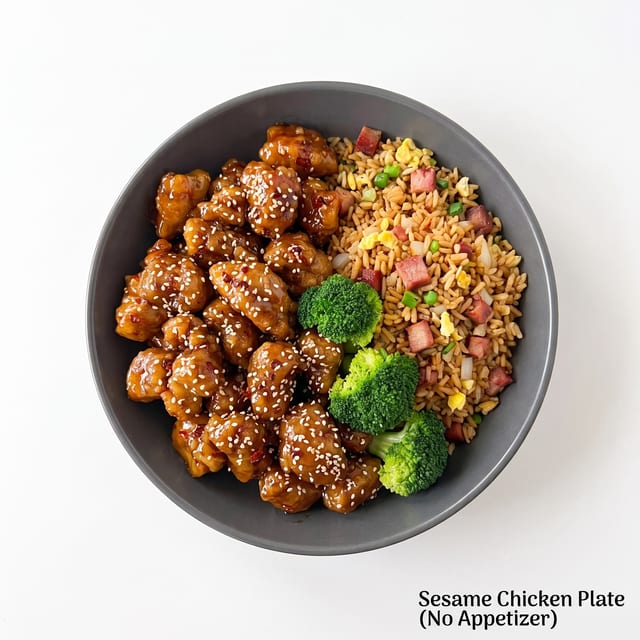 Sesame Chicken Plate (No Appetizer).