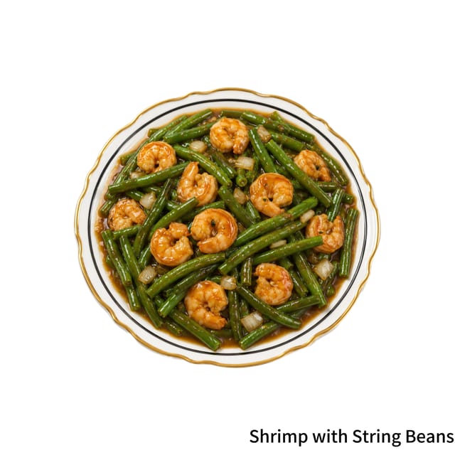 Shrimp with String Beans.