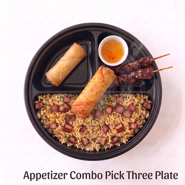 Appetizer Combo Pick Three Plate.