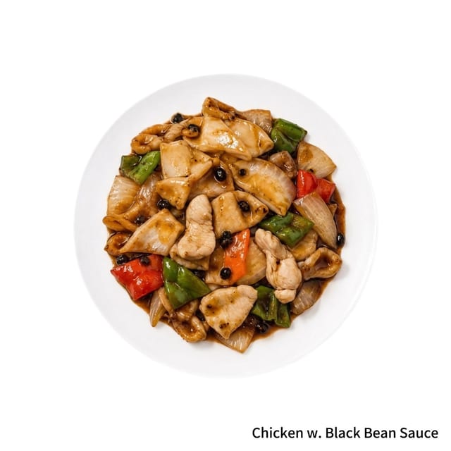 Chicken with Black Bean Sauce.