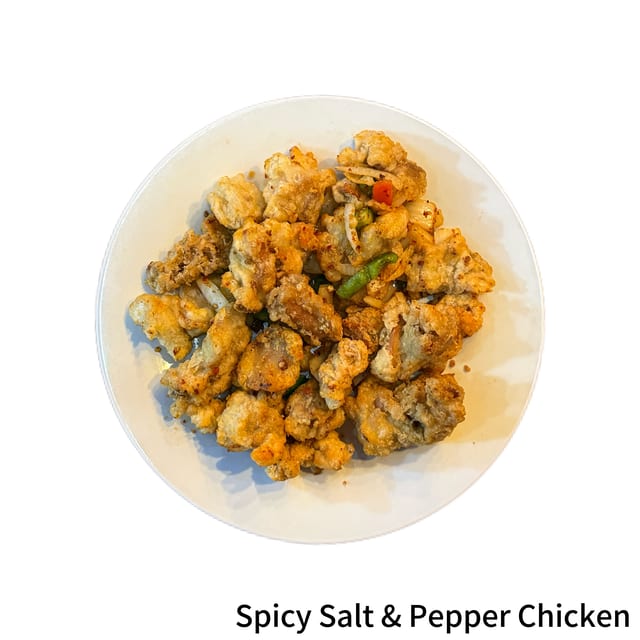Spicy Salt & Pepper Chicken.
