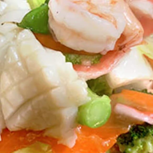 Scallop with Mixed Veggies.
