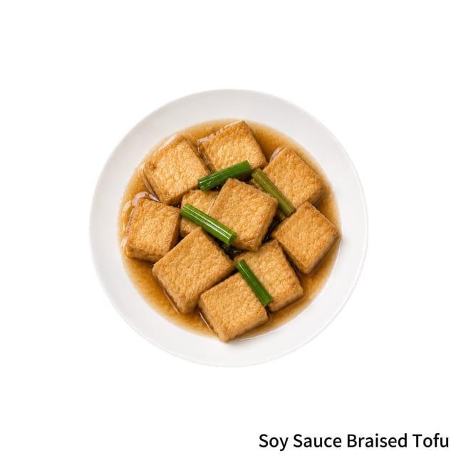 Soy Sauce Braised Tofu.