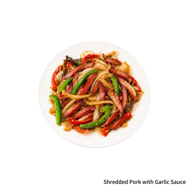Shredded Pork with Garlic Sauce.