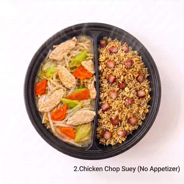 Chicken Chop Suey Plate (No Appetizer).
