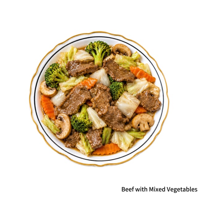 Beef with Mixed Vegetables.