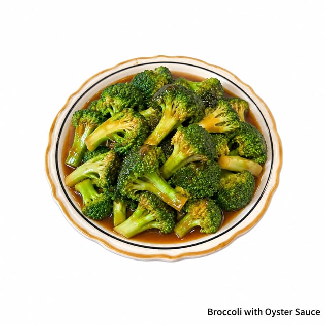 Broccoli with Oyster Sauce.