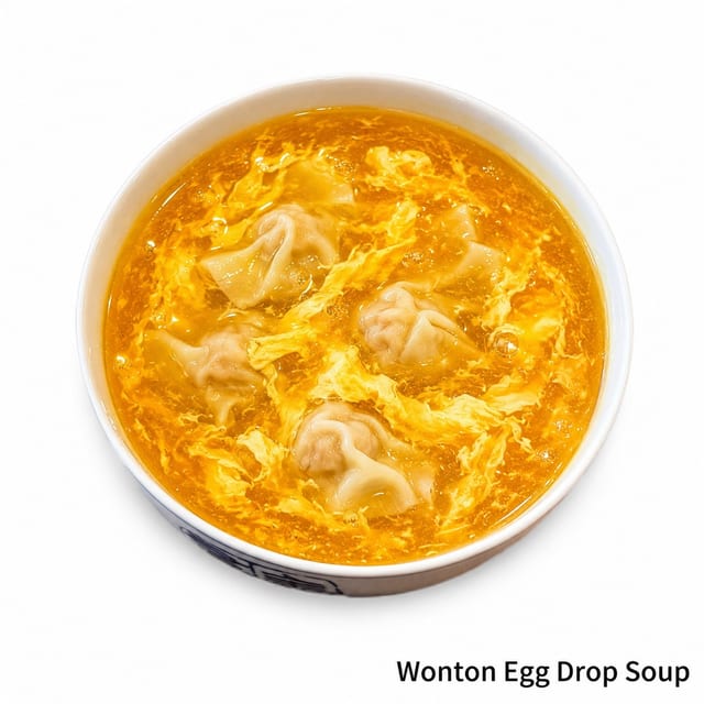 Wonton Egg Drop Soup.