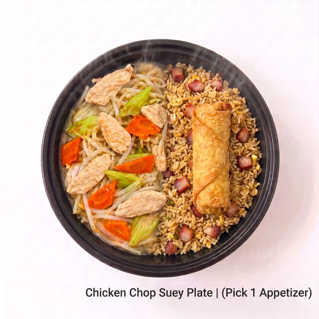 Chicken Chop Suey Plate (Pick 1 Appetizer).