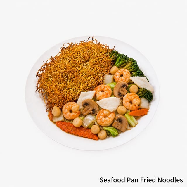 Seafood Pan Fried Noodles.