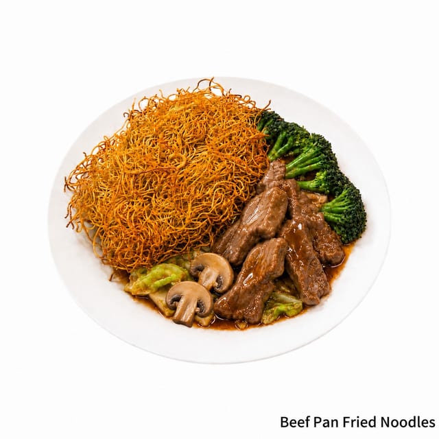 Beef Pan Fried Noodles.