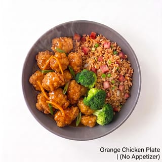 Orange Chicken Plate (No Appetizer)