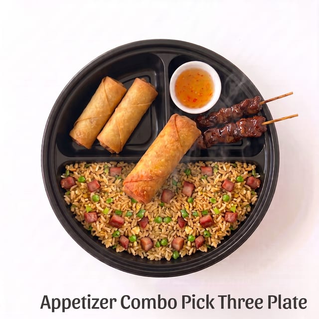 Appetizer Combo Pick Three Plate.
