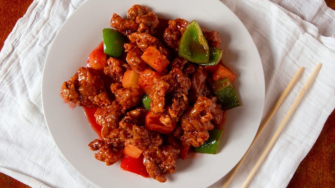 Sweet & Sour Chicken Hong Kong Style.