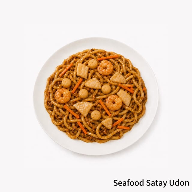 Seafood Satay Udon.