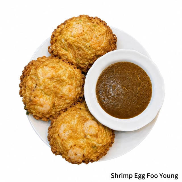 Egg Foo Young Shrimp.
