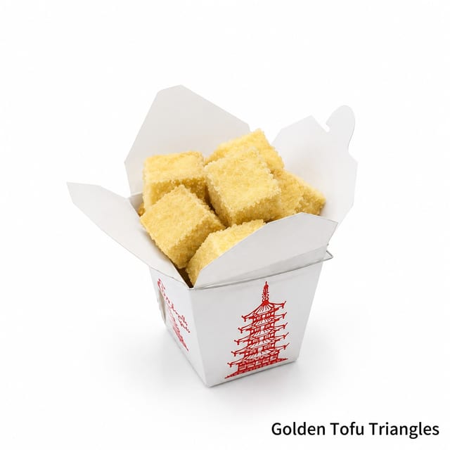 Golden Tofu Triangle.
