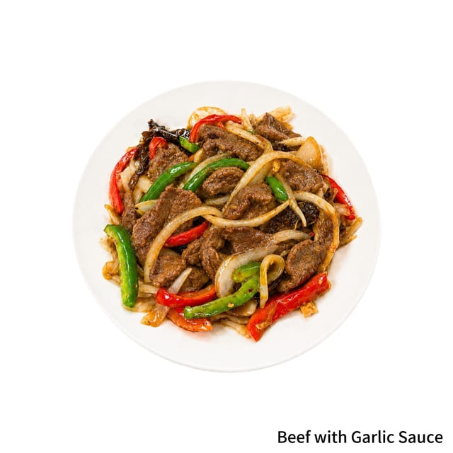 Beef with Garlic Sauce.