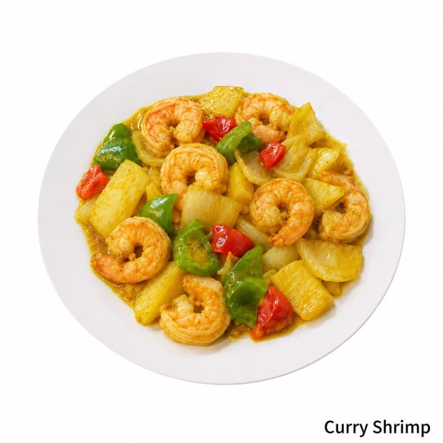 Curry Shrimp.