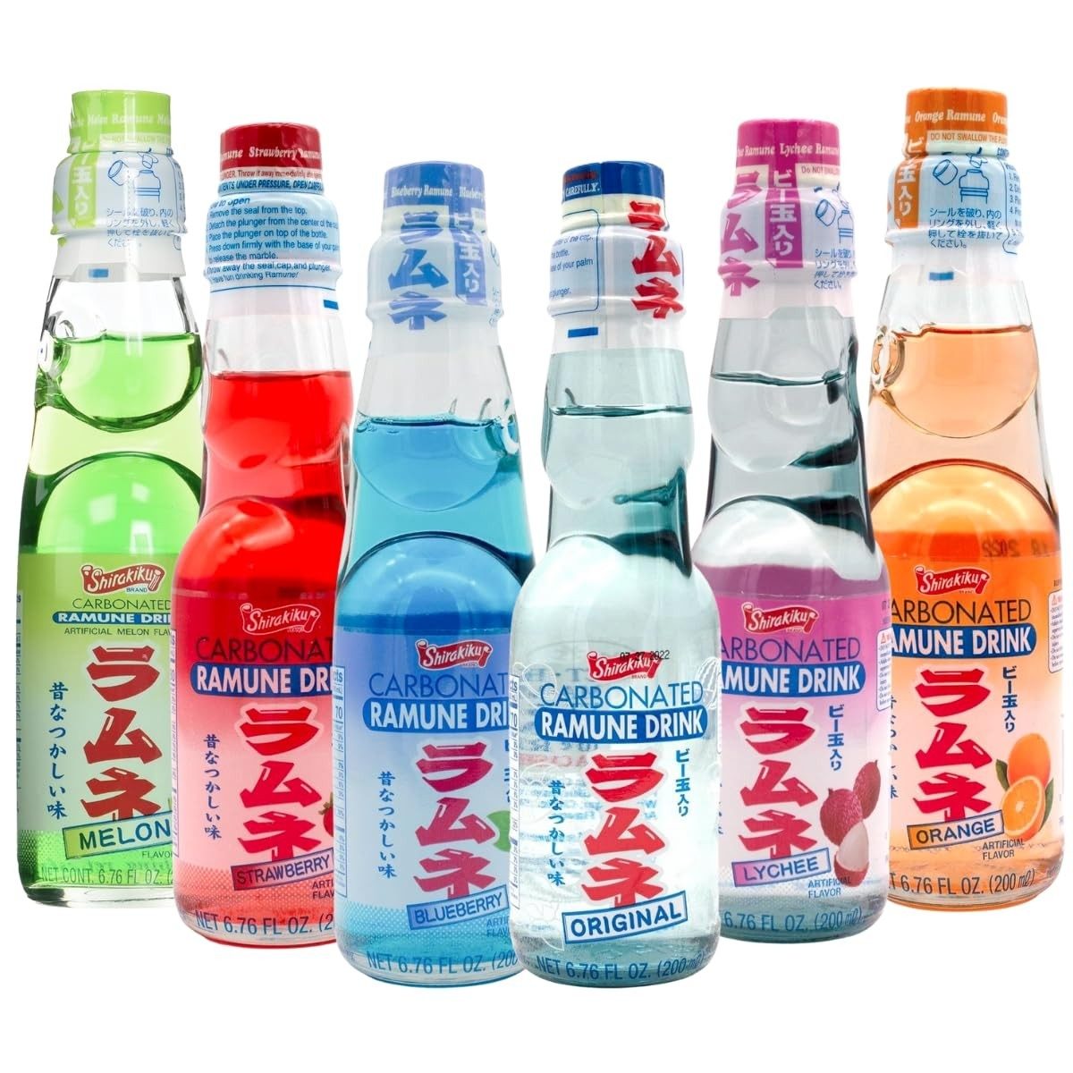 Ramune Glass Bottle Drink.
