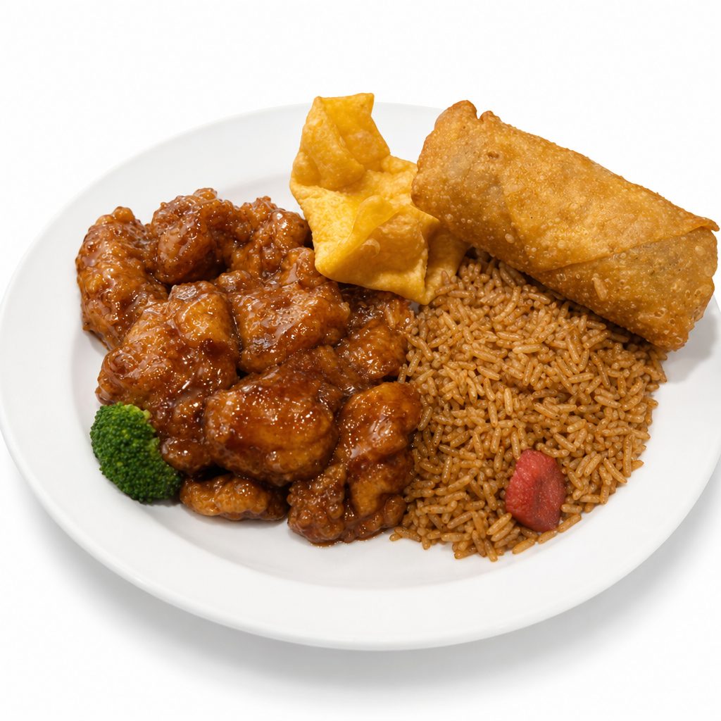 General Gaus Chicken Plate (Pick 2 Appetizer).