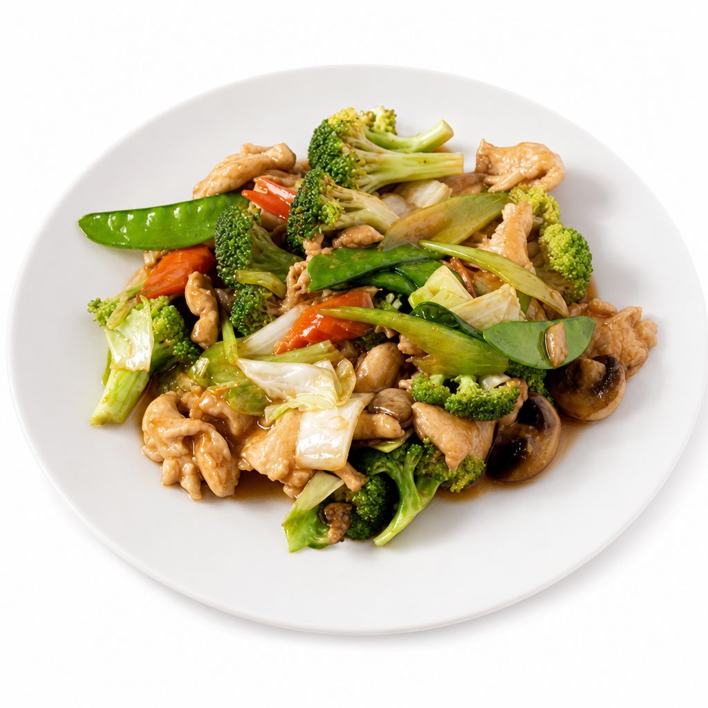 Chicken with Mixed Vegetables.