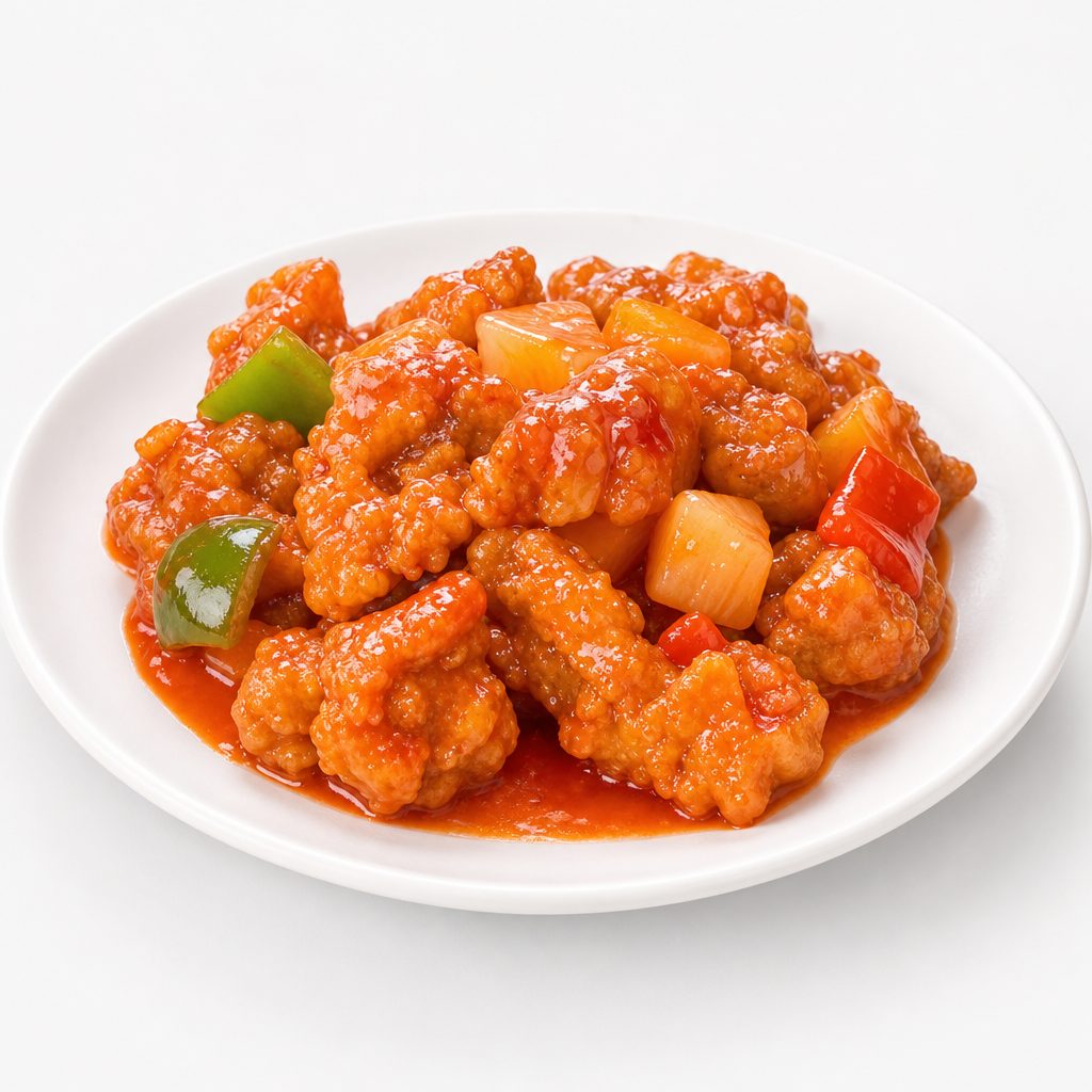 Sweet & Sour Pork Chop Hong Kong Style.