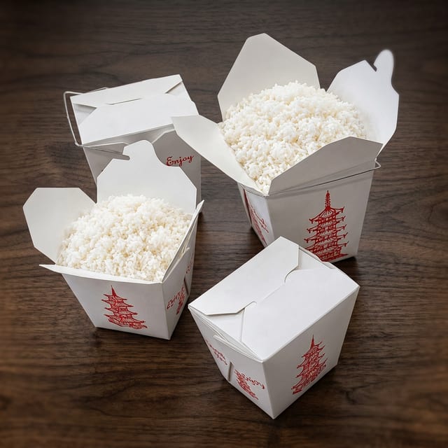 Side of Boiled White Rice.