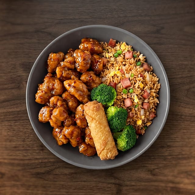 General Gaus Chicken Plate (Pick 1 Appetizer).