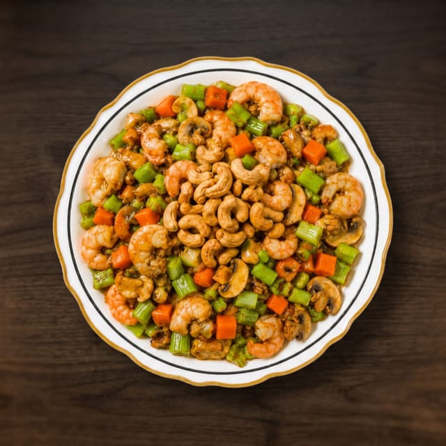 Shrimp with Cashew Nuts.