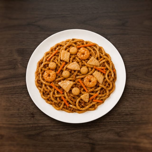 Seafood Satay Udon.