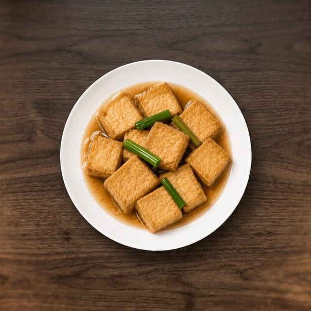 Soy Sauce Braised Tofu.