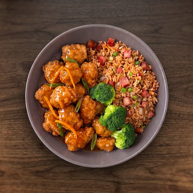 Orange Chicken Plate (No Appetizer).