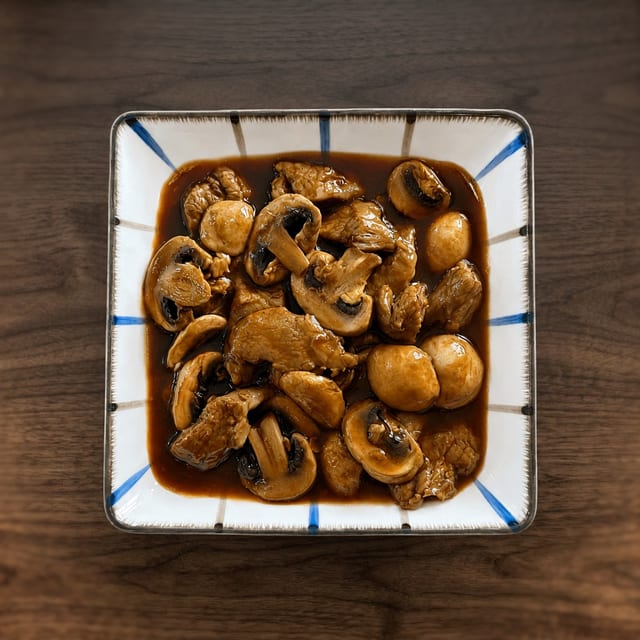 Beef with Mushrooms.