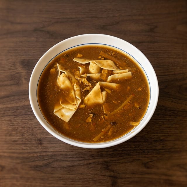 Hot & Sour Wonton Soup.