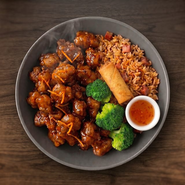 Orange Beef Plate (Pick 1 Appetizer).