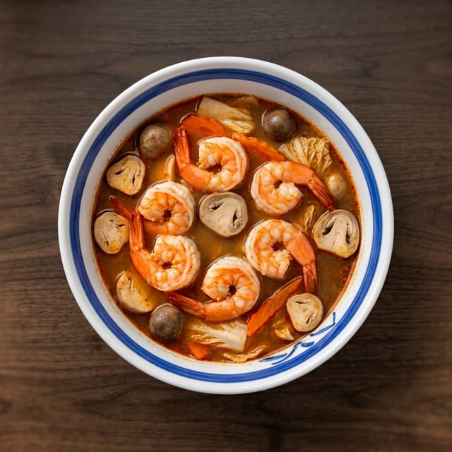 Thai Spicy Tom Yum Soup.