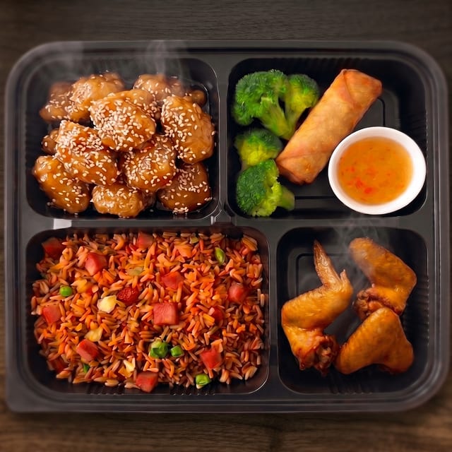 Sesame Chicken Plate (Pick 2 Appetizer).