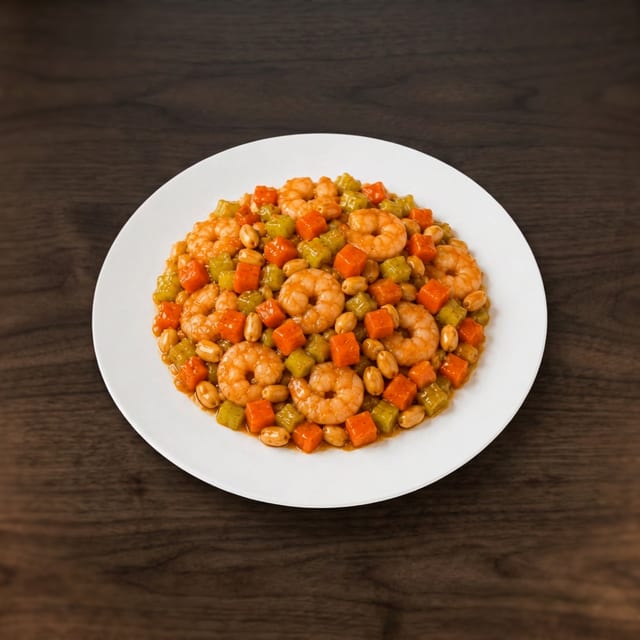 Szechuan Kung Pao Shrimp.