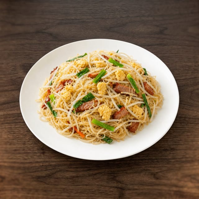 Roast Pork Rice Sticks Noodles.