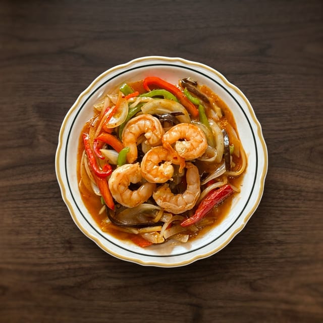 Shrimp with Spicy Garlic Sauce (Yu Hsiang).