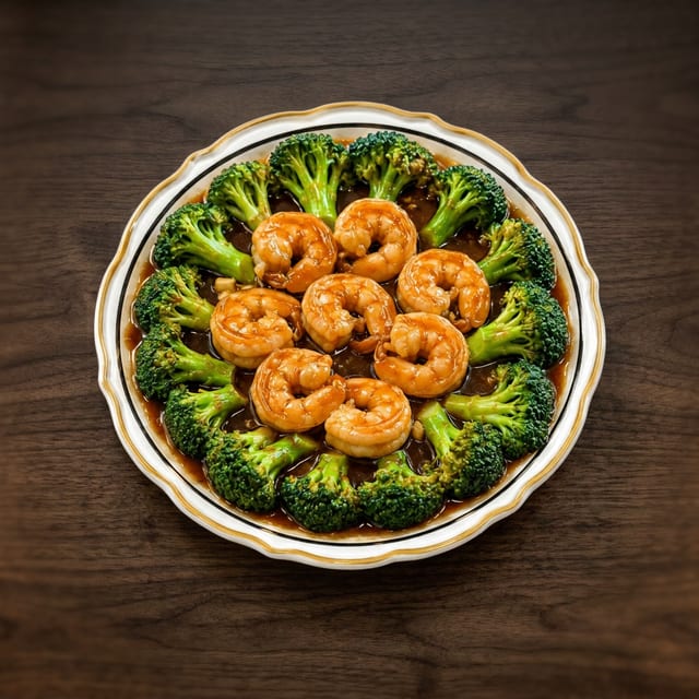 Shrimp with Broccoli.