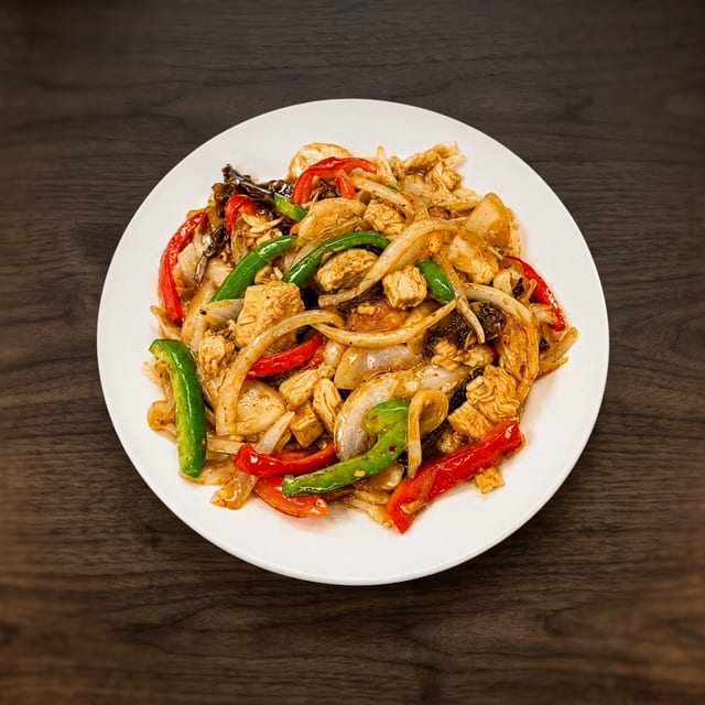 Chicken with Garlic Sauce.
