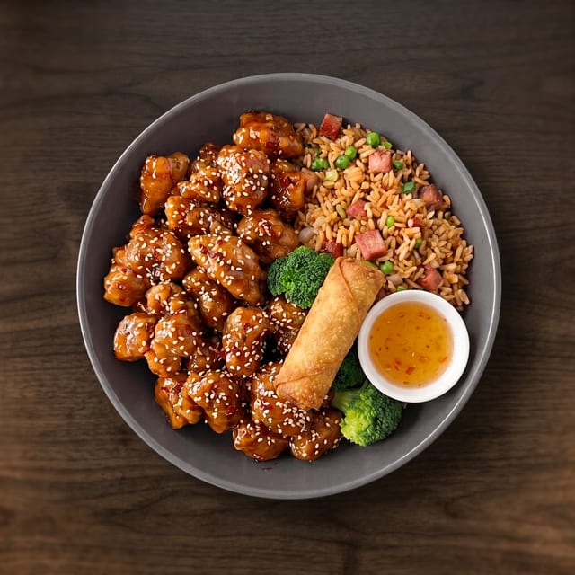 Sesame Chicken Plate (Pick 1 Appetizer).